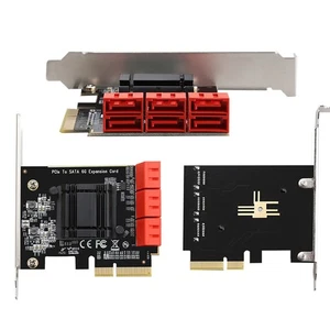 6Gbps SATA 3.0 to PCIe expansion Card PCI express SATA Adapter PCI-E Riser Card - Picture 1 of 6