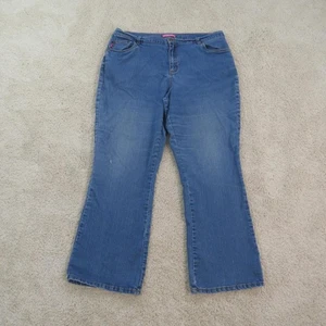 Woman Within Jeans Womens Sz 18W Blue Natural Fit Bootcut Stretch Denim Comfort - Picture 1 of 9