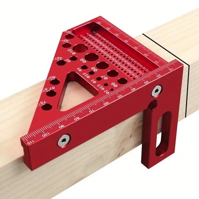 Angle Ruler Measuring Tool Square Protractor Woodworking Miter Triangle Ruler - Image 1 of 4