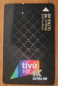 Scheda Smart Card Tivusat Black 4 K Ultra Hd ATTIVATA - Imagen 1 de 1