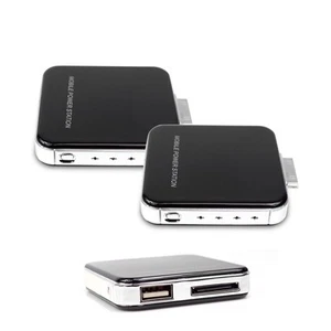 2X 2200MAH PORTABLE EXTERNAL BLACK BATTERY CHARGER USB IPHONE 4S 4 3GS IPOD NANO - Zdjęcie 1 z 1