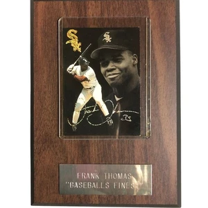 Frank Thomas Autographed Card Plaque Chicago White Sox Baseball's Finest - Picture 1 of 2