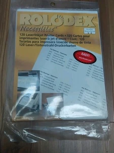 Rolodex Necessities 3x5 Inches 120 Blanks 30 sheets - Picture 1 of 3
