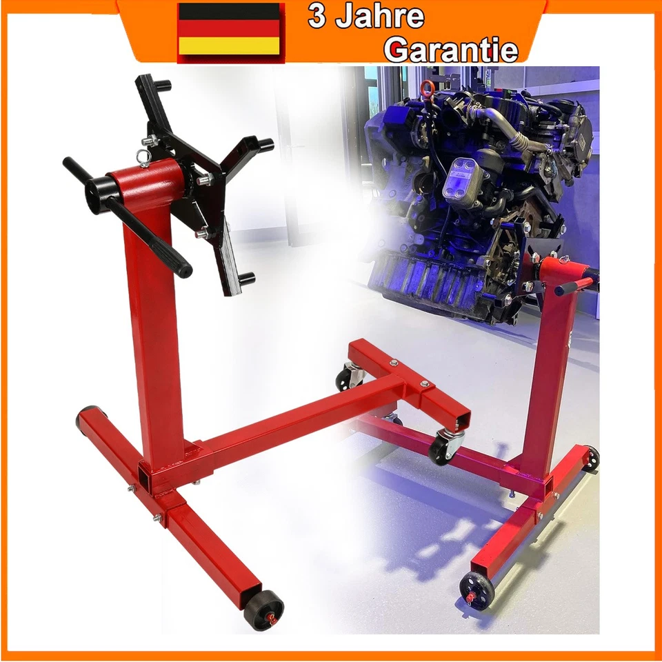 Motorenständer Faulenzer 360° drehbar Lifter für Werkstatt DE KFZ Motorhalter - Bild 1 von 4
