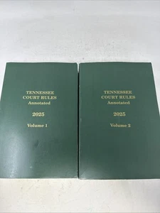Tennessee Court Rules Annotated 2025 Volumes 1 & 2 - Picture 1 of 5
