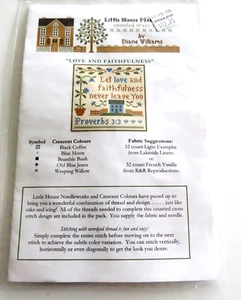 Kit de punto de cruz “Love & Faithfulness” Little House Needleworks de Williams 2007 - Imagen 1 de 3