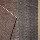 Vintage Brown Sarees 100% Pure Silk Floral Printed Sari 6yd Soft Craft Fabric