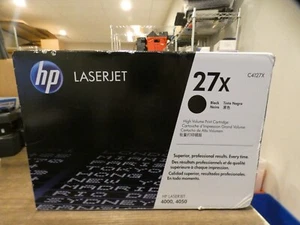 Brand New OEM HP 27X (C4127X) Black Toner Cartridge High Volume Printing 4000 - Zdjęcie 1 z 6