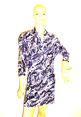 VESTIDO BALENCIAGA PARIS AZUL MULTICOLOR 42/10/8 NUEVO SIN ETIQUETAS  Foto 1 de 4