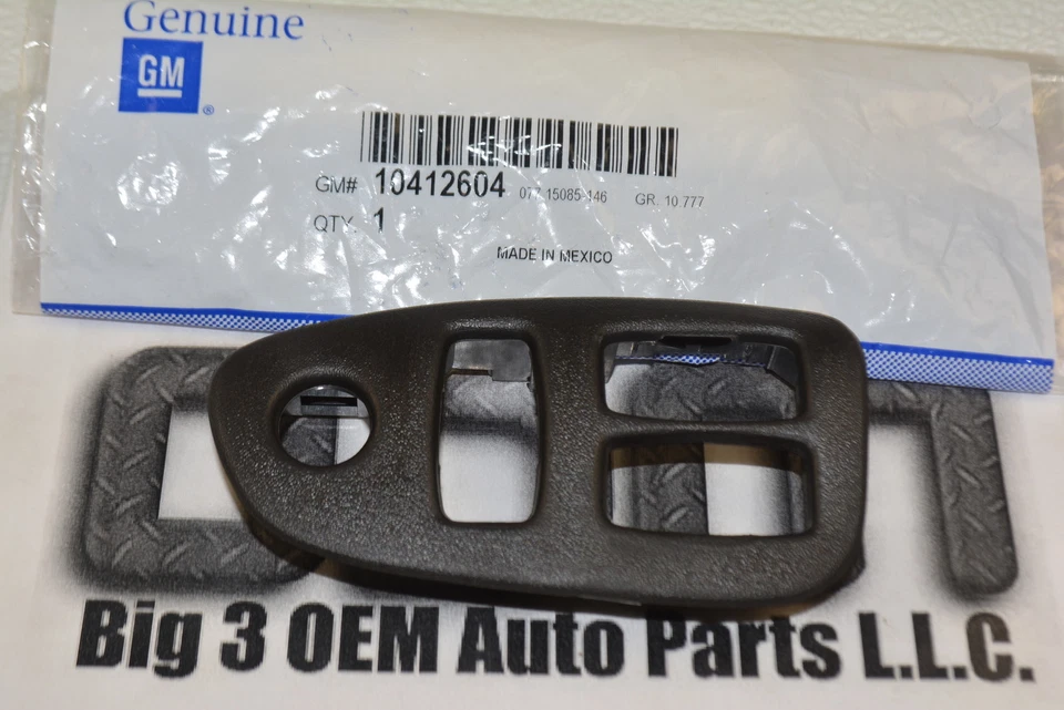 2000-2002 Chevrolet Camaro LH со стороны водителя переключатель стекла ободок новый OEM 10412604 - Изображение 1 из 2