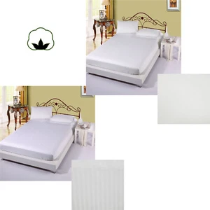 Juego de 2 piezas 300TC algodón económico equipado con funda de almohada talla única - Imagen 1 de 4