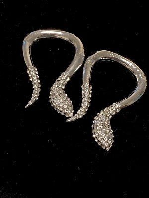 Par de adornos de serpiente de diamantes de imitación de cristal piezas de costura para disfraz de vestido Foto 1 de 4