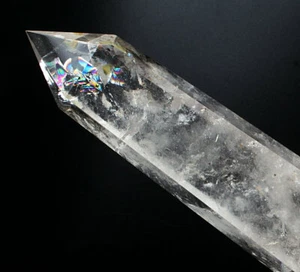 400g 9.64' VARITA DE PUNTO DE CRISTAL TRANSPARENTE NATURAL CURACIÓN 1 - Imagen 1 de 7