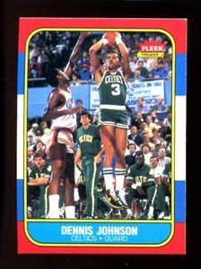 Fleer #50 1986 Dennis Johnson Set Break - Imagen 1 de 2