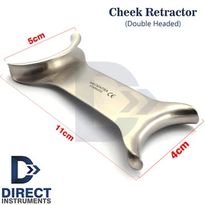 Dental Cheek Retractors Lip Oral Mouth Opener Double-Headed Surgical Large+Small - Picture 1 of 6