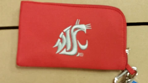 Washington State Cougars ID Wallet Wristlet Cell Phone Case Charm 14 Purse Cover