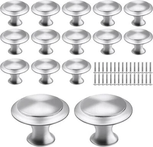 30PCS Cabinet Knobs Drawer Pulls Door Handles Kitchen Hardware Brushed Nickel - Picture 1 of 9
