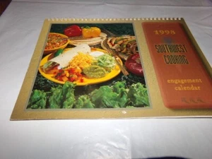 Southwest Cooking Engagement Calendar Stuffed Shell Chile Rellenos Kabobs 1998 - Picture 1 of 11