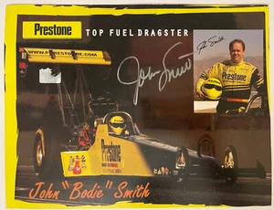 NHRA John Smith Autographed SIGNED Promotional Card Handout 8.5x10 - Picture 1 of 2