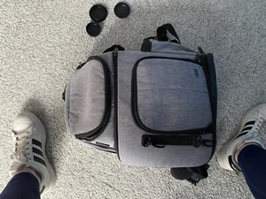 USA GEAR Digital SLR Camera Backpack with Laptop Compartment (Gray) - Picture 1 of 8