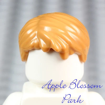 NEW Lego Minifig Boy Short Light BROWN HAIR Flesh Male Head Gear - Police Agents - Image 1 of 2