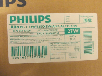 PHILIPS PL-T835/XEW/A/4P/ALTO 27W BOX OF 10 EA FREE SHIPPING - Image 1 of 4