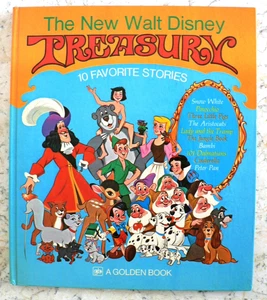 Vintage Walt Disney Treasury 10 Favorite Stories Oversized HC Golden 1971, 1974 - Picture 1 of 10