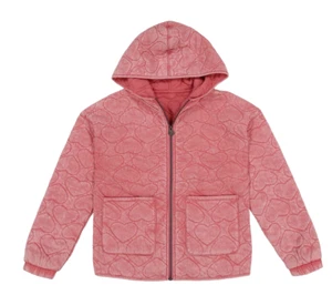 Lucky Brand New 14 16 Girls Pink Rapture Rose full zip lightweight hoodie jacket - Picture 1 of 10