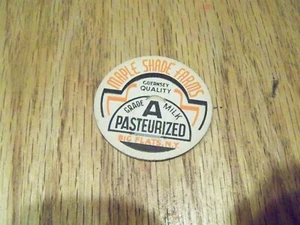 MAPLE SHADE FARMS BIG FLAT NEW YORK MILK BOTTLE CAP DAIRY.... - Picture 1 of 1