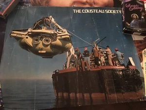 Cousteau Society 17x21.5 90’s Poster USED Worn Slightly Damaged but Original - Bild 1 von 3