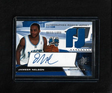 Jameer Nelson 2004-05 Upper Deck SPx Jersey Auto Rookie RC #/1999 Orlando Magic