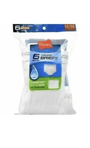 Hanes Boy's Tagless Briefs Comfort Soft 100% Cotton Moisture Wick~M/M (10-12) - Picture 1 of 4