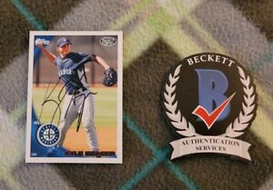 Kyle Seager signed 2010 Topps Pro Debut Rookie Baseball Card RC Beckett BAS COA
