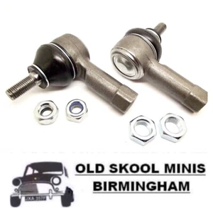 CLASSIC MINI STEERING TRACK ROD END PAIR INC. LOCKING NUTS GSJ734 6D6 & AM24 - Picture 1 of 1