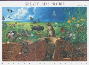Great Plains Prairie - Sheet of 10 USPS 34 cent Stamps - Scott #3506 - Picture 1 of 1