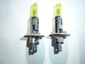 2x H1 Halogen Xenon Headlight Replacement Foglight Bulb Fog Lamp Yellow HID Look - Picture 1 of 2