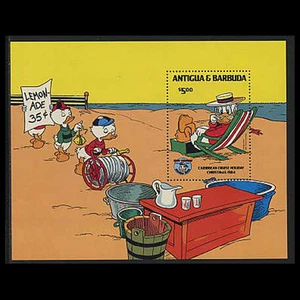 Antigua, Sc #818, MNH, 1984, S/S, Disney, Christmas, Caribbean cruise - Picture 1 of 1