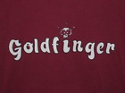T-shirt graphique Goldfinger Spell Out Bourgogne Tour Bourgogne L VINTAGE PUNK ROCK