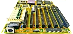 JOINDATA SYSTEMS G486SLC-4 MOTHERBOARD + INTEL 25MHz i486 SX A80486SX-25 CPU - Picture 1 of 2
