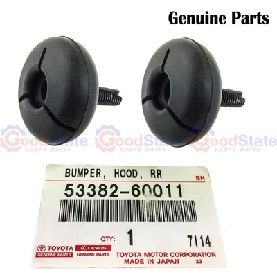 Genuine LandCruiser HZJ75 HZJ74 HZJ73 HZJ71 Bonnet Bump Stop Rubber Front x2 - Image 1 of 3