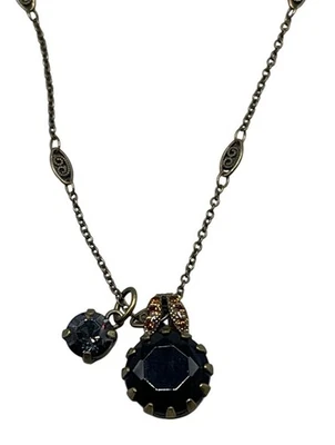 Mariana Colgante Collar Cristales Cierre Cadena 20" Hecho a Mano E-5133/2 221 LEER NUEVO Foto 1 de 4