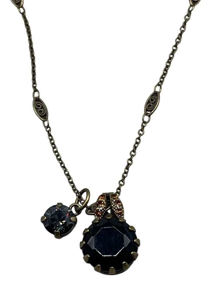 Mariana Colgante Collar Cristales Cierre Cadena 20" Hecho a Mano E-5133/2 221 LEER NUEVO Foto 1 de 4