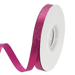 Rosenrot Metallic Glitzerband Rolle, 3/8 Zoll x 25 Yards Glitzerband - Bild 1 von 7