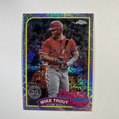 2024 Mike Trout Topps Chrome 35th Mojo #T89C-17, OF, Angels, MLB - Image 1 of 3