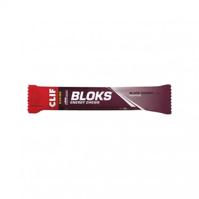 Clif Blok Energy Chews Sport Energieriegel Black Cherry mit Koffein Einzelpack - Bild 1 von 3