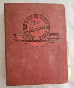 Antik Vintage 40er 50er MCM Retro Rezept Sammelalbum handgeschrieben Ausschnittheft - Bild 1 von 12