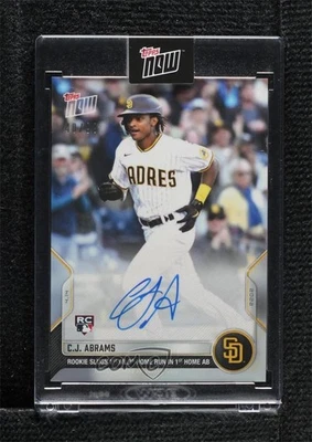 2022 Topps Now Auto 40/99 CJ Abrams #51A Rookie RC - Image 1 of 3