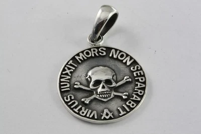 MASONIC FRANC-MAÇON MONTRE PENDENTIF EN ARGENT PENDENTIF 925 ARGENT / 374 - Photo 1/3