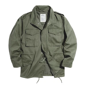 M65 Field Jacket Military Jacket Men's Pockets Vintage Casual Work Coat Green - Picture 1 of 7