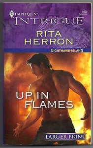 Up in Flames by Rita Herron 2007 Paperback Larger Print - Imagen 1 de 2